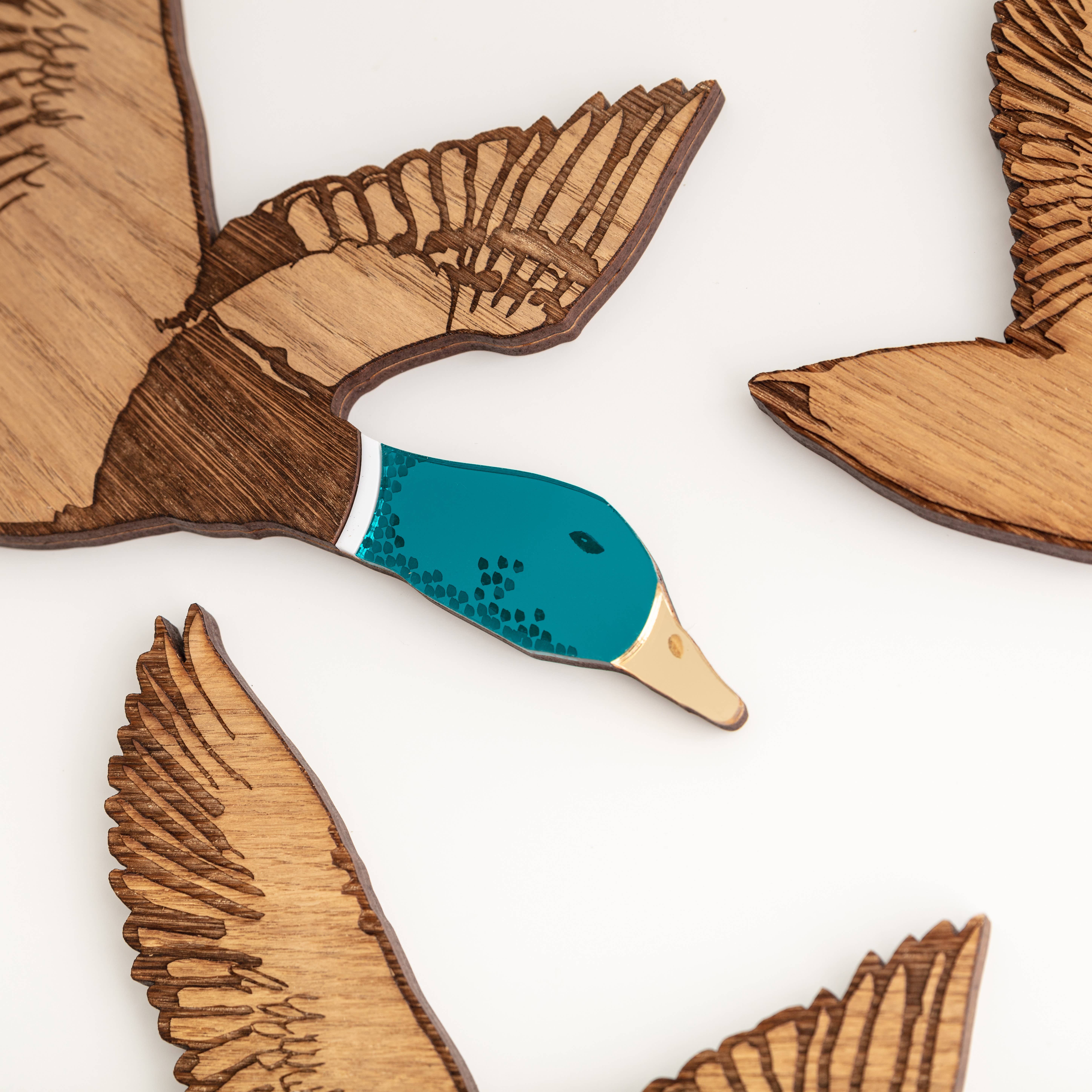 The Bespoke Workshop - Wholesale Wall Accent - Retro set of flying ducks2