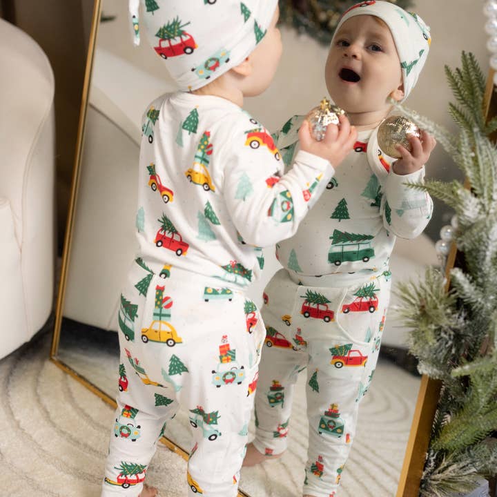 Cappello Bamboo Knot (Jolly Christmas) per la vendita all'ingrosso da parte di Silkberry Baby