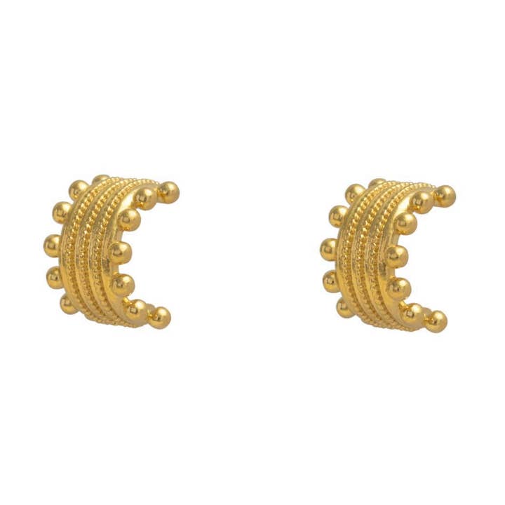 Beaded Neptune Hoop Earring Cuffs for wholesale by Cabinet Jewellery