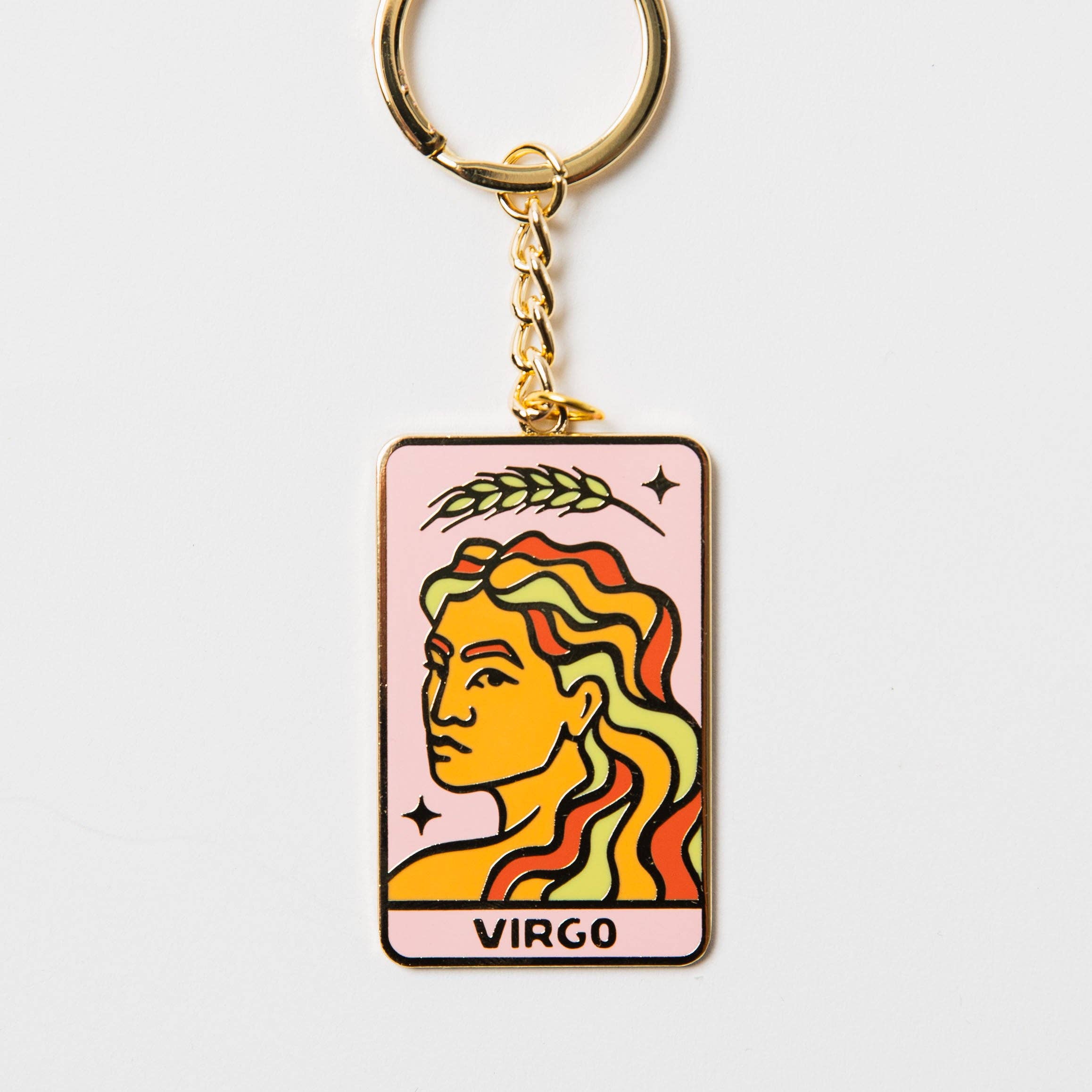 Upper Park Clothing - Wholesale Keychain - Women's - Zodiac Gold Metal Keychains1