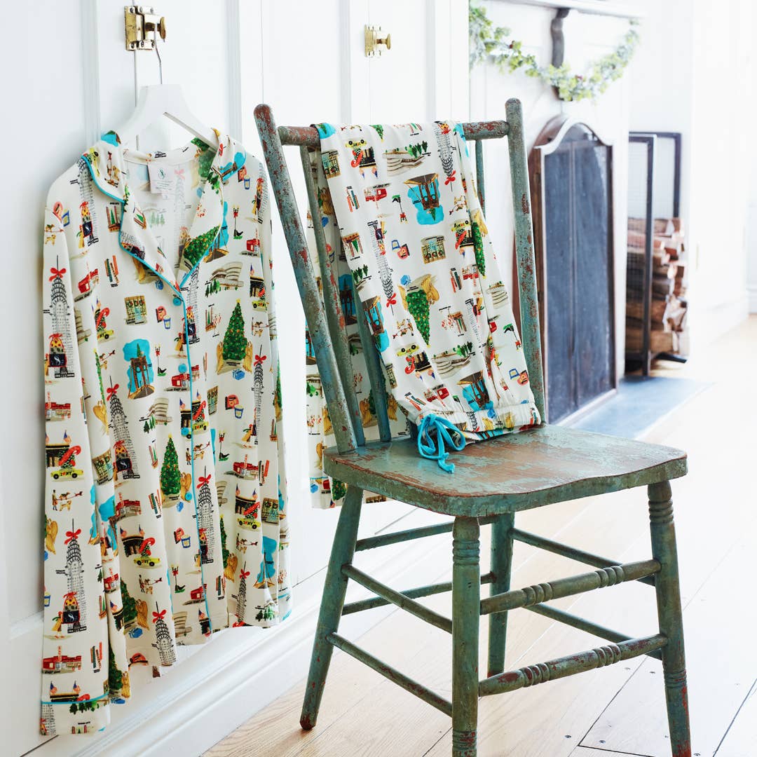 Soap & Paper Factory - Wholesale Sleepwear Set - Women's - Holiday in New York Long Sleeve Pajamas *SOLD OUT FOR 2025*3