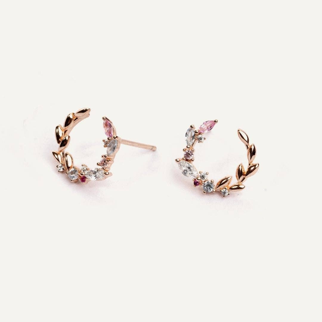 Les Joyaux d'Aure – Engroshandel Enkeltøreringe – Agathe øreringe - Rose Guld3