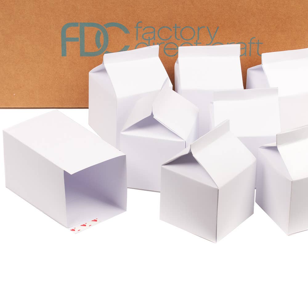 Factory Direct Craft - Vendita all'ingrosso Sac à poche - Scatole regalo a forma di cartone del latte da 5" (confezione da 24 pezzi)5