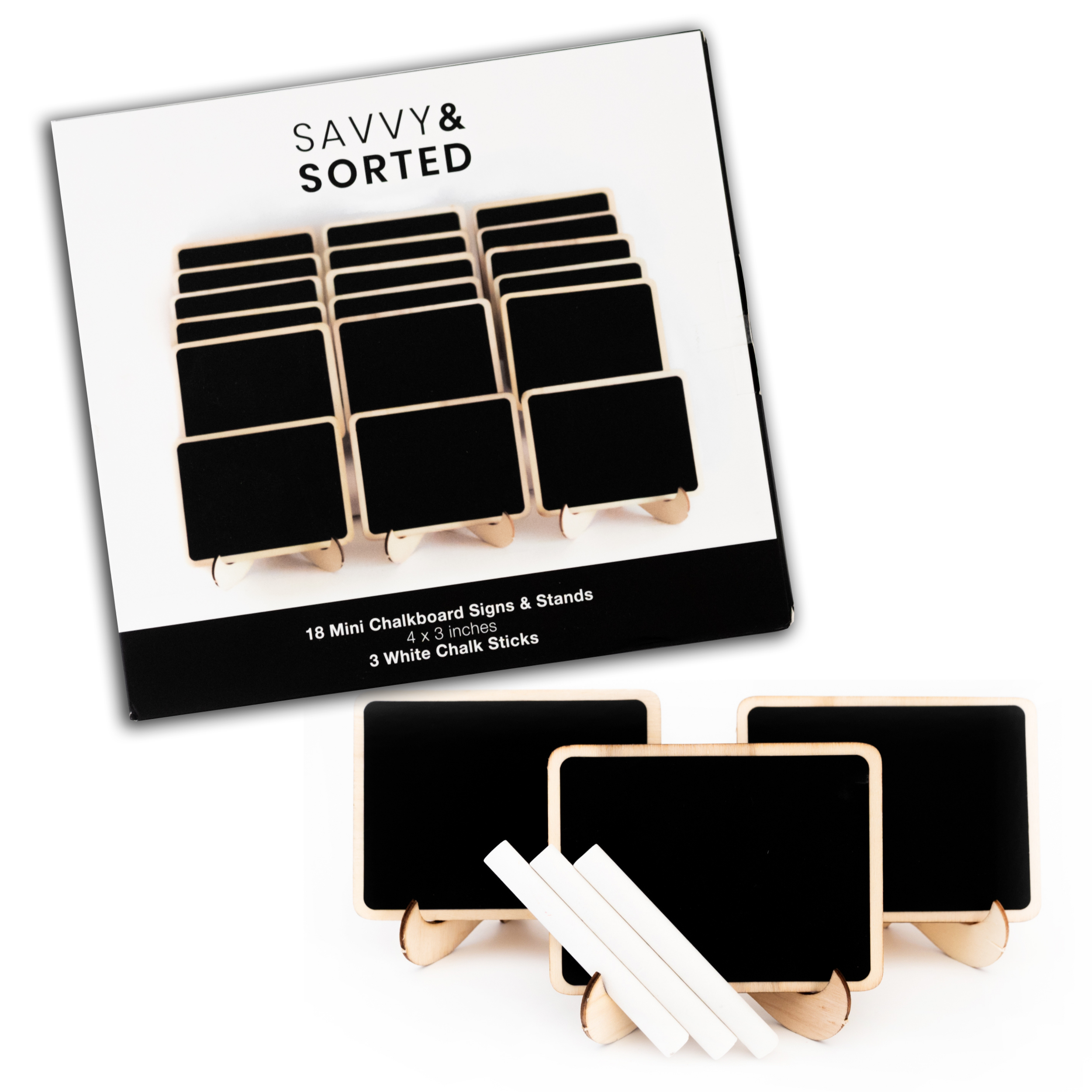 Savvy & Sorted - Wholesale Chalkboard - Mini Chalkboard Signs1