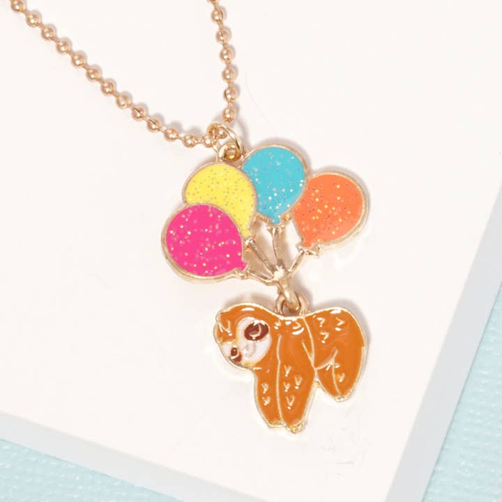 SLT Fashion Cute Animal Sloth Pendant Necklace for wholesale on Faire