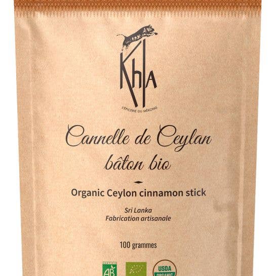 Khla - L'épicerie du Mékong - Wholesale Dried Spice - Ceylon Cinnamon - Organic - in stick - 100g