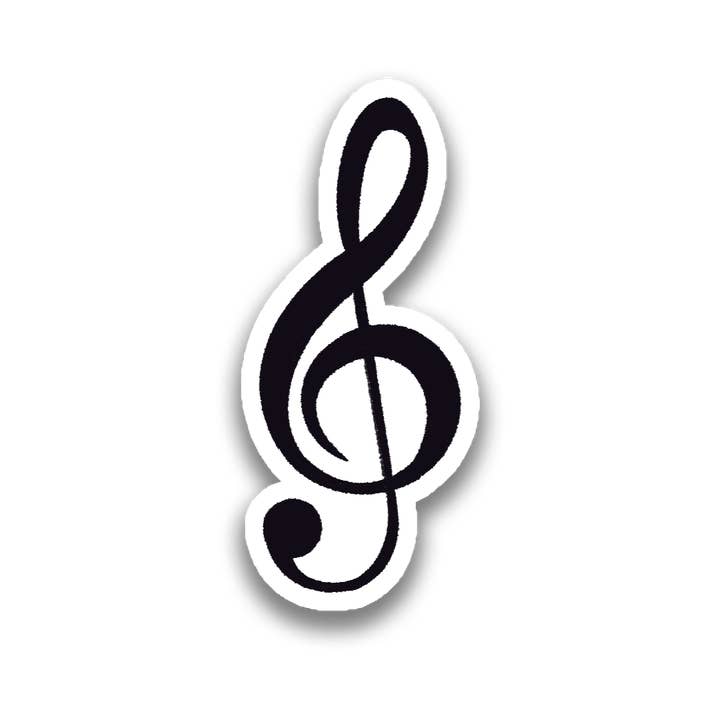 Stick With Finn - Wholesale Phone & Laptop Stickers - Treble Clef Sticker0