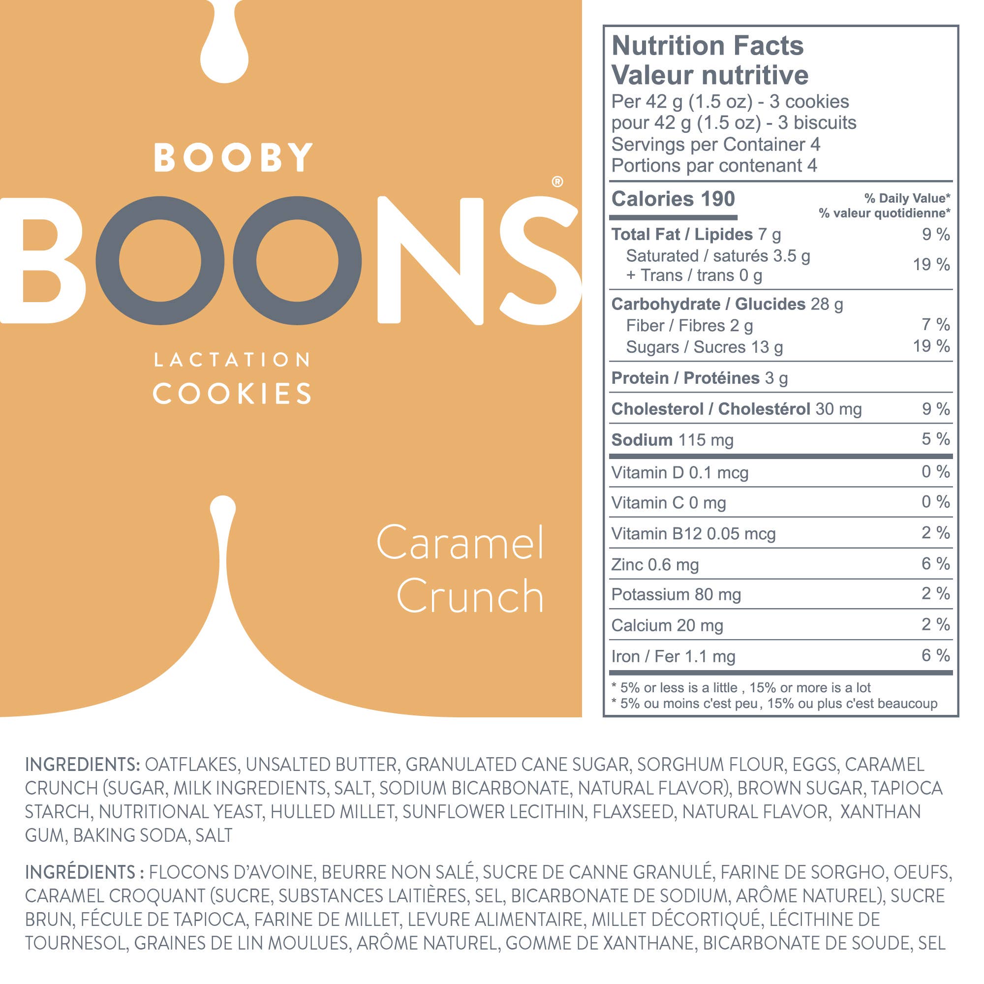 Stork and Dove - Wholesale Cookie - Booby Boons Lactation Cookies: Caramel Crunch7