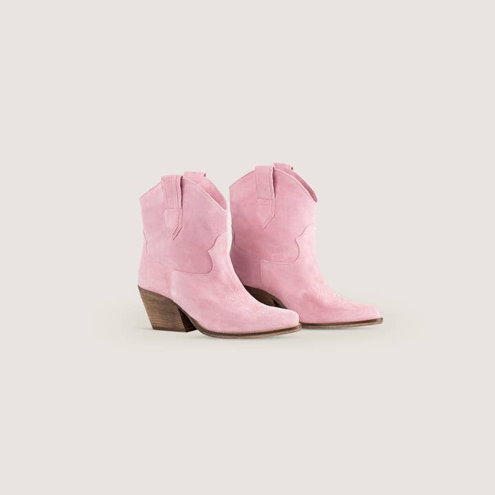 Kali Shoes - Wholesale Cowboy boots – Women’s - Leila Texan Boots Pink1