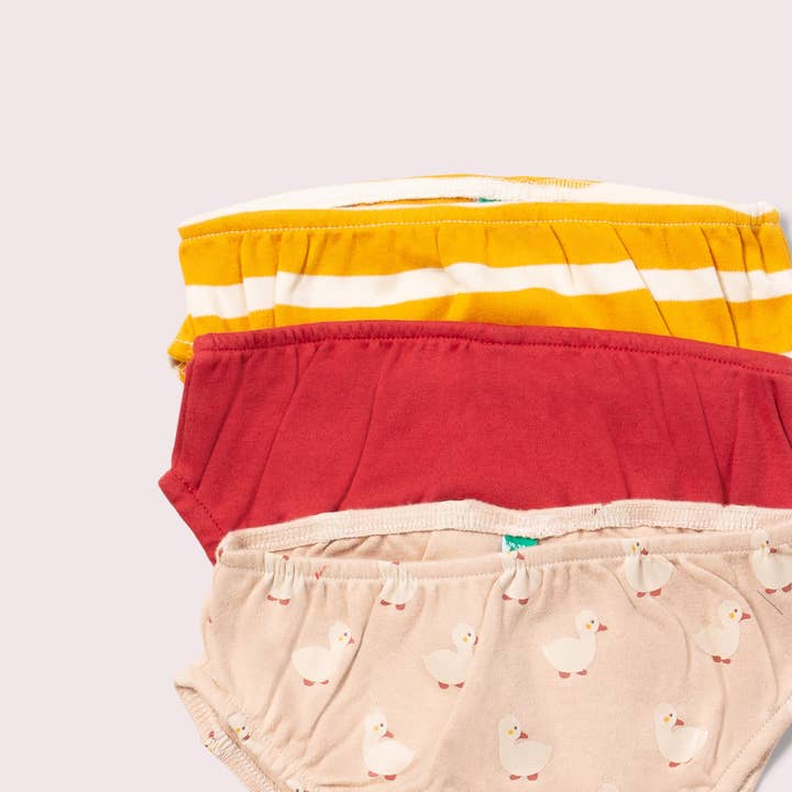 MULTI Puddle Ducks Organic Underwear 3 Pack for wholesale on Faire1
