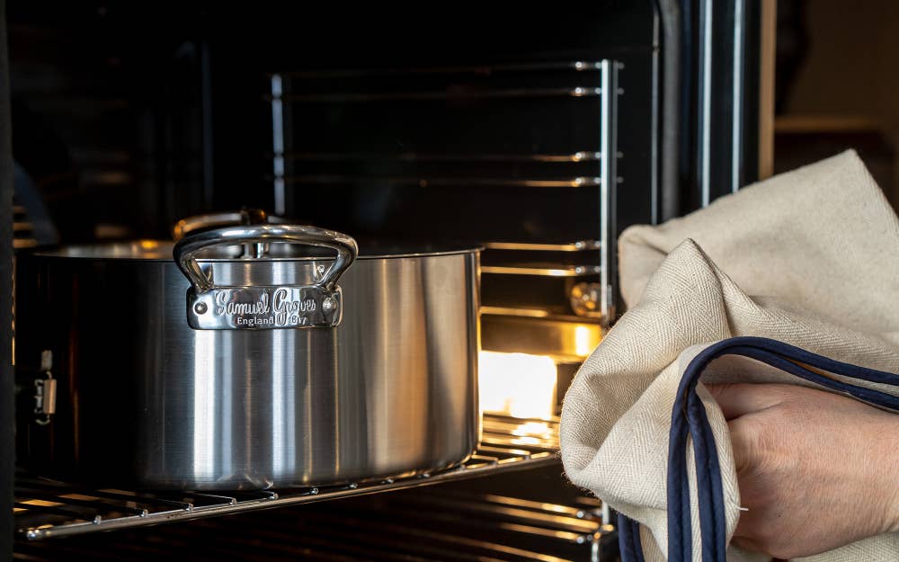 samuel groves - Wholesale Cooking Pot - Classic 26cm Stainless Steel Triply Casserole Pan with Lid5