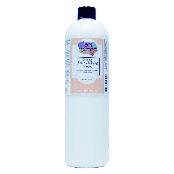 16 OZ DESIGNER DRIES WHITE ADHESIVE GLUE for wholesale by Art Institute Glitter Inc