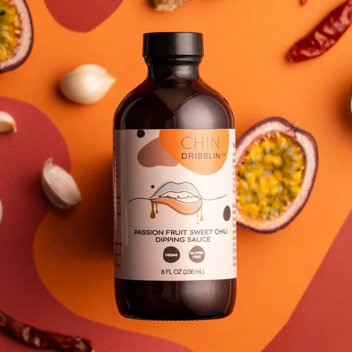 Chin Dribblin' Specialty Asian Fusion Sauces – wholesale Sås – Passionsfrukt söt chilidoppsås0