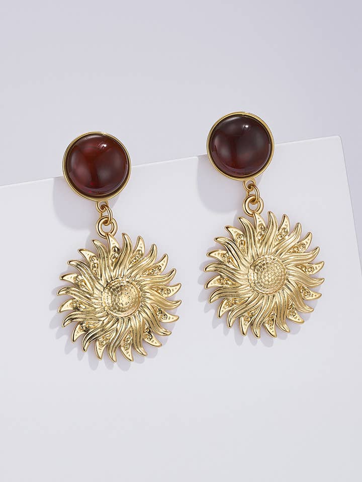 Stainless steel earrings 124RX233 for wholesale by BYREN | ÉLINE L'ATELIER