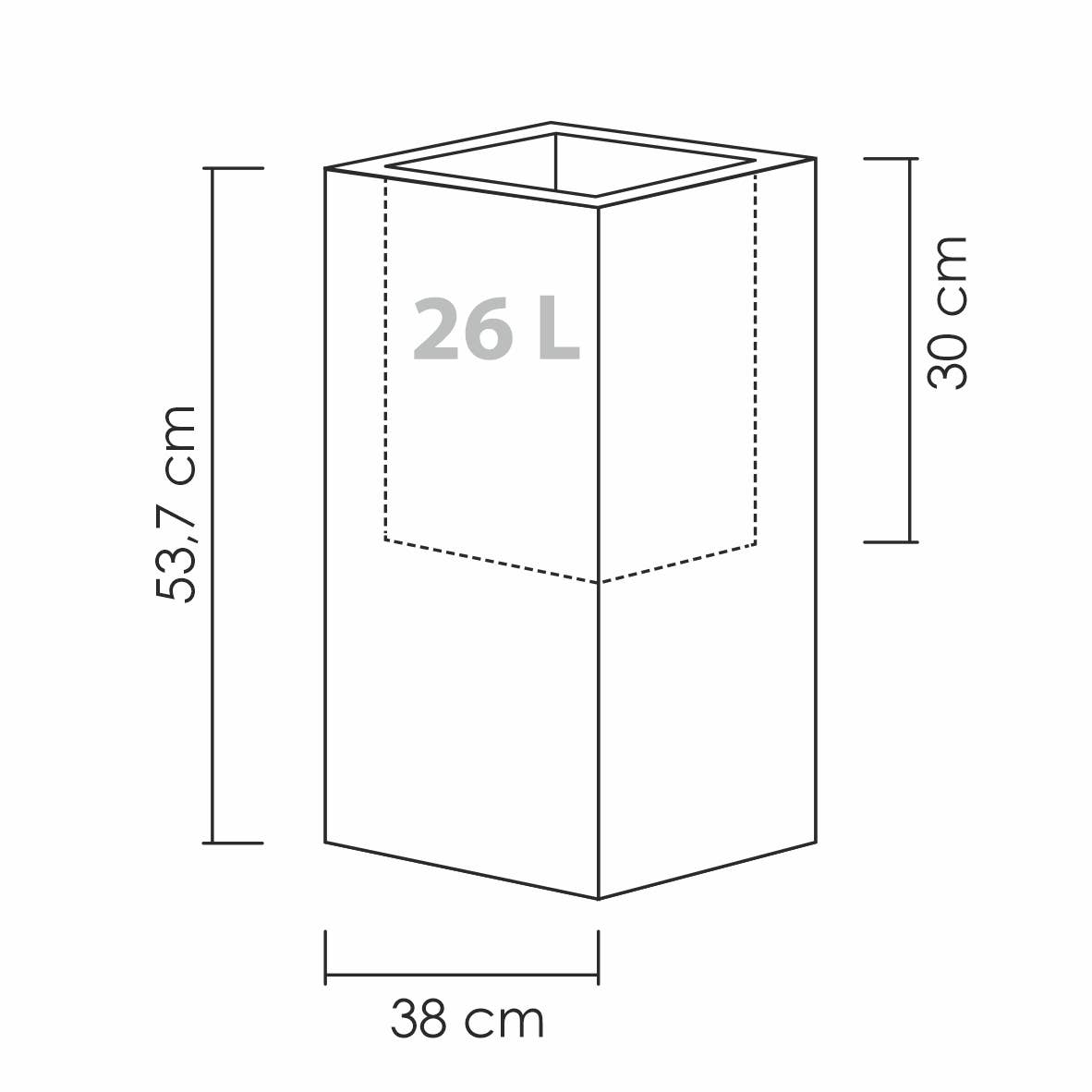 Scheurich - Wholesale Plant Pot - C-Cube 240 plastic flower pot/planter10