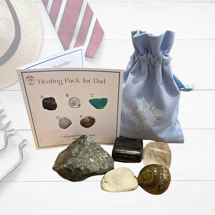 Pack de cristaux de guérison pour papa pour la vente par BellaMira Home
