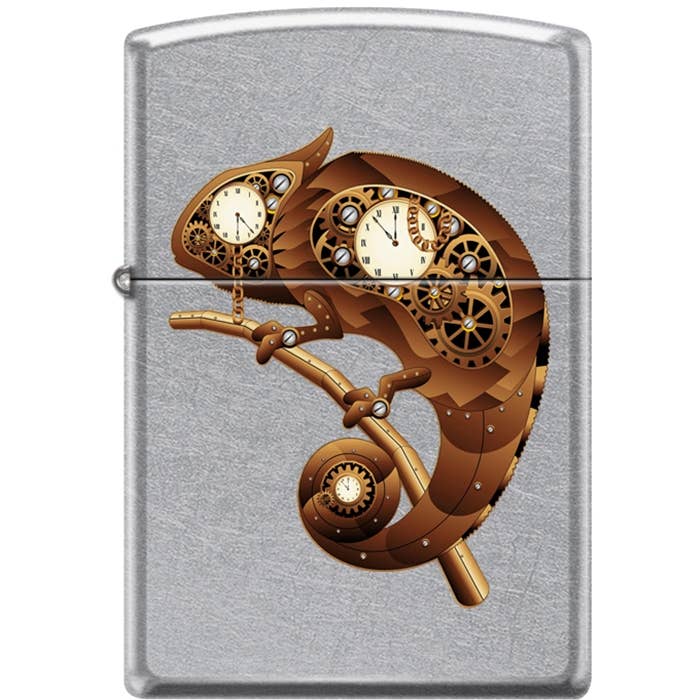 Steampunk Chamäleon Zippo-Feuerzeug für den Großhandel von Lighter King