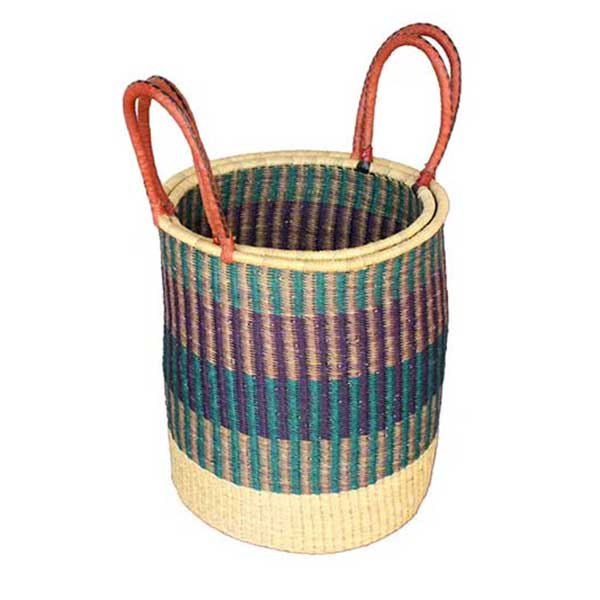Paniers Bolga Africains : Ensemble de 2 pour le linge (G-174) pour la vente par African Market Baskets