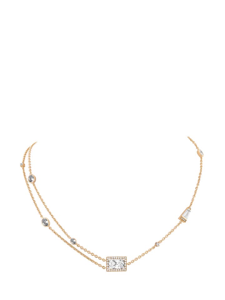 Polarity Halskette mit weißen Diamanten in 18K Gold für den Großhandel von SALLY SKOUFIS™