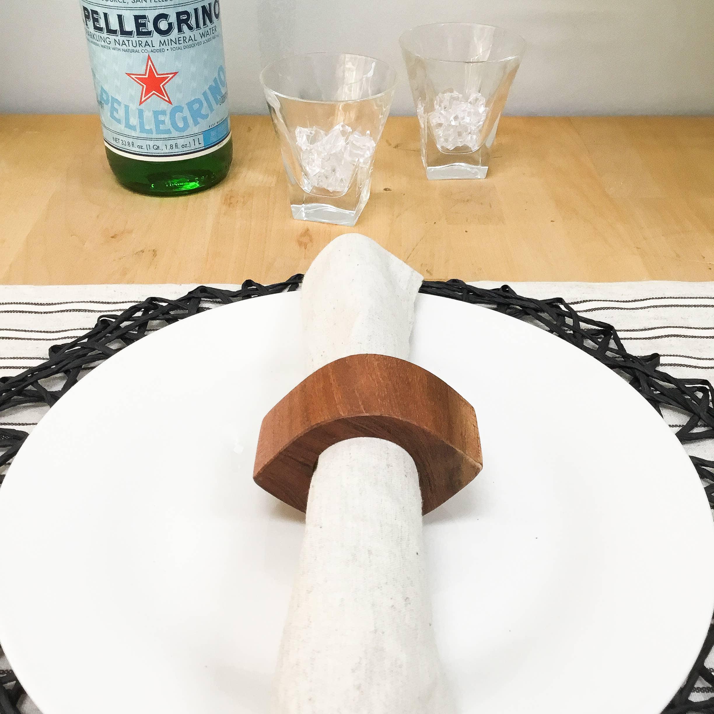 India Handicrafts Inc - Wholesale Napkin Ring - Wooden Boat Napkin Ring1