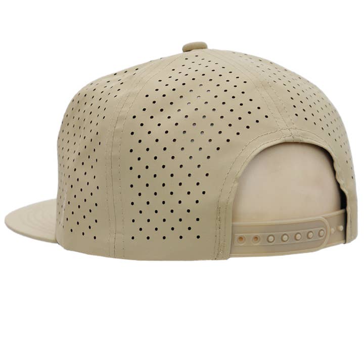 Cap Zone - Wholesale Flat Brim Cap - Unisex - Colored Front 7 Panel Digital Perforated Snapback21
