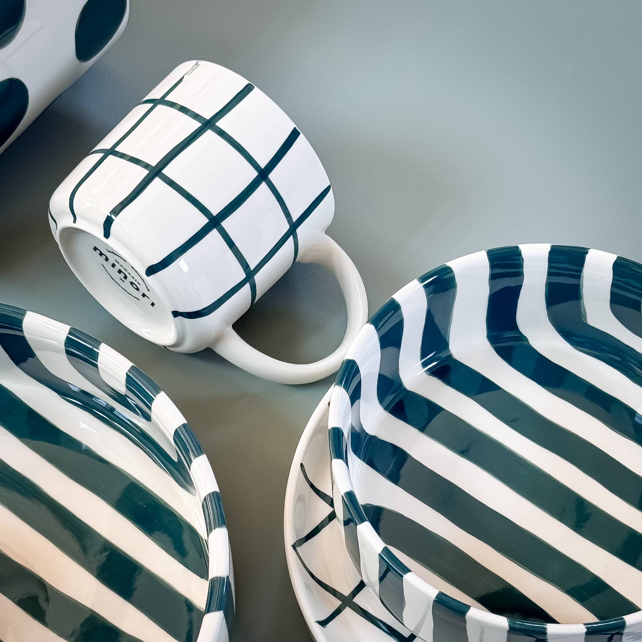 Magazin Minori - Vente Bol - Bol Stripes - vert doux6