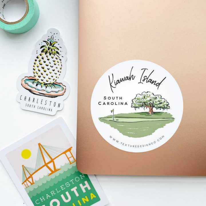 Texture Design Co - Wholesale Sticker - Sherbet Painted Streets - The Kiawah Sticker2