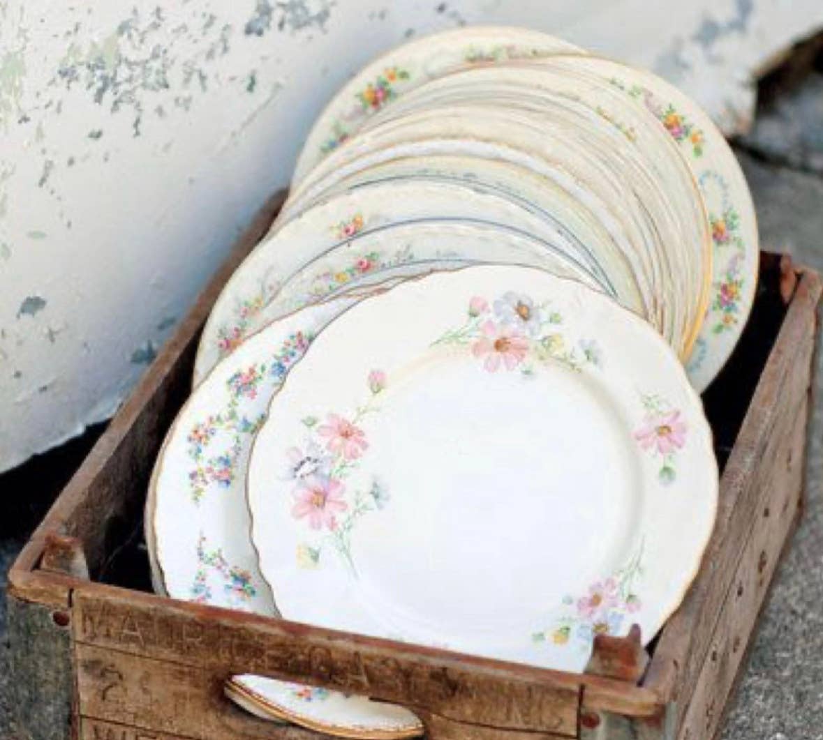 The Delicate Dish - Vente Assiette - Assiettes à dîner dépareillées vintage en porcelaine3