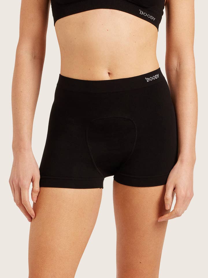 A prueba de periodos y fugas - Calzoncillos 3" - Moderado - Negro para venta al por mayor de BOODY UK LTD