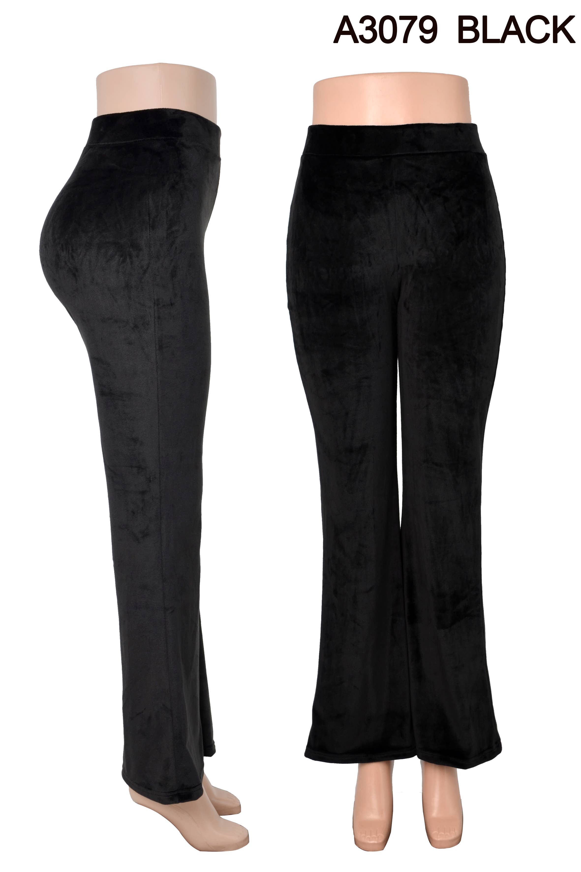 SSImport - Wholesale Pants - Women's - A3079 VELVET FLAIR PANTS MIXED SIZES 12PCS/PACK0