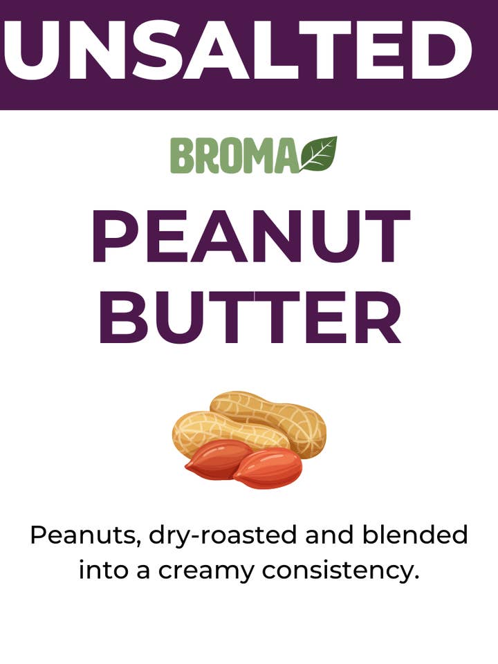 Unsalted Peanut Butter for wholesale by Broma