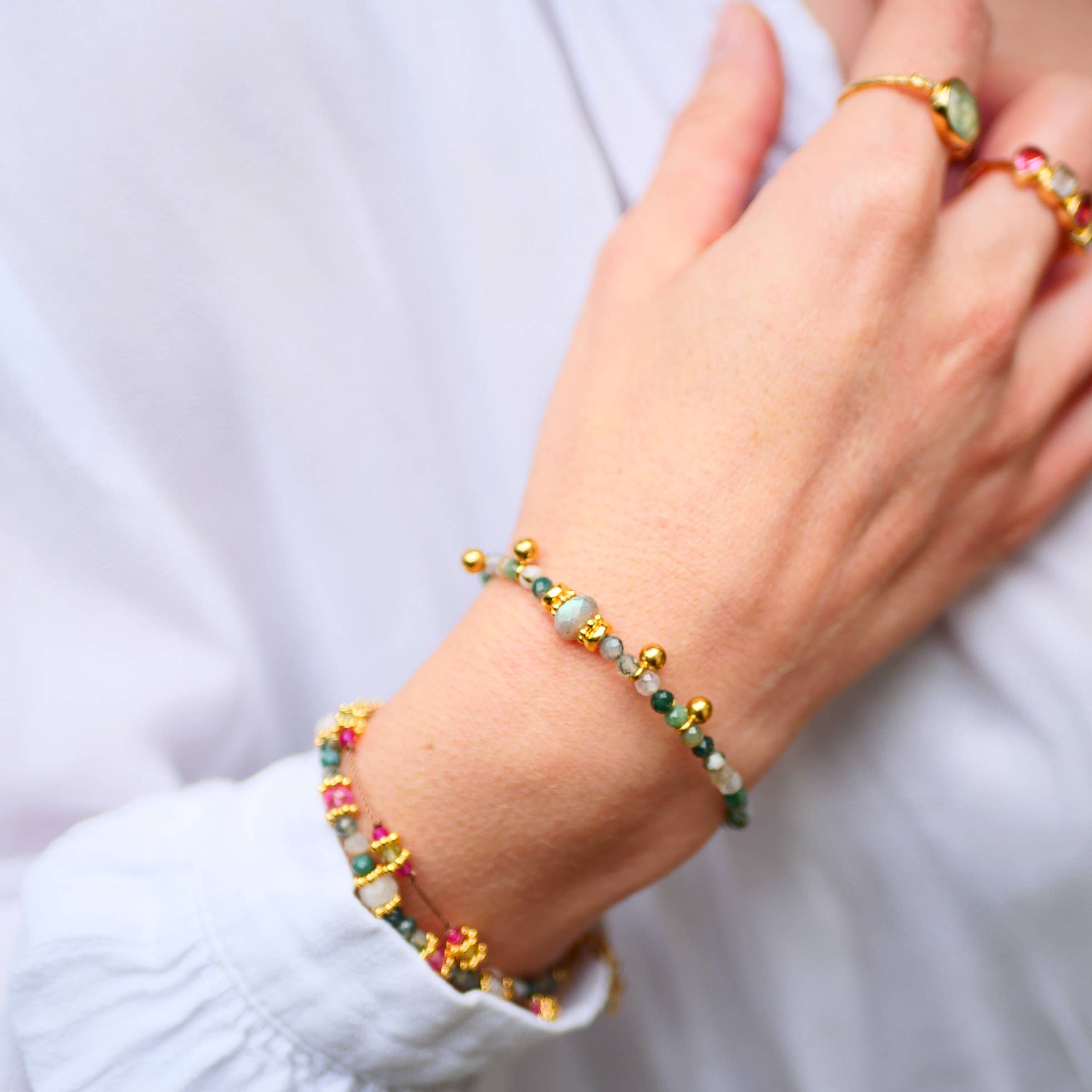 GINANDGER - Wholesale Beaded Bracelet - ANUBHAV BRACELET CHOICE OF STONES9