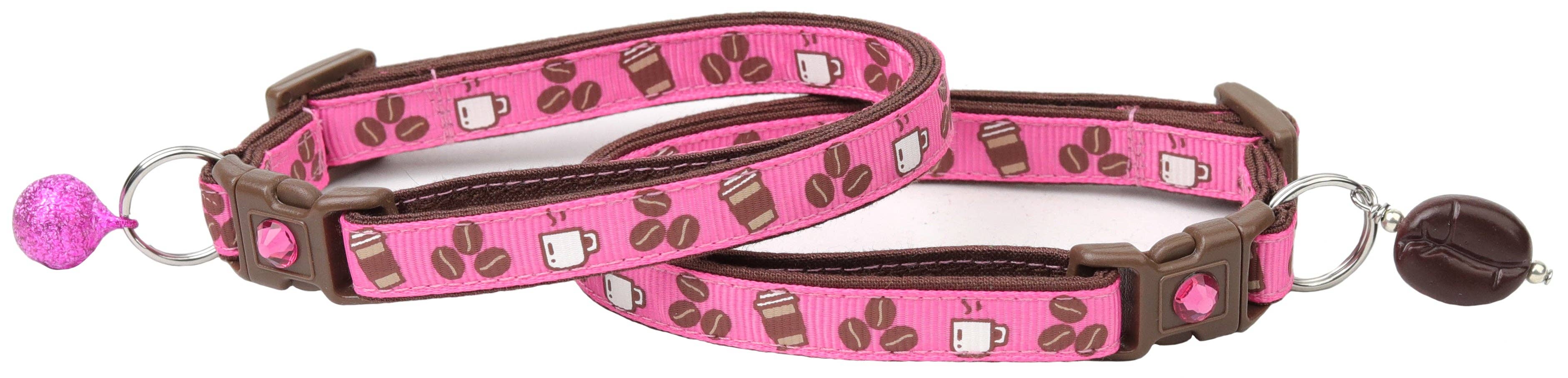 From Pugs to Persians Pet Accessories, LLC - Wholesale Pet Collar - Cat - Coffee Beans Breakaway Cat Collar48