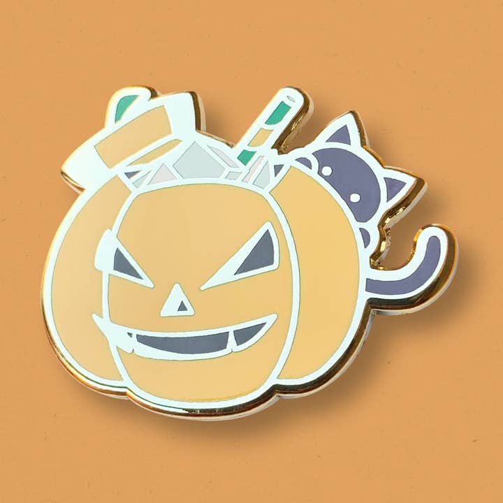 Pumpkin Punch Pin for wholesale by Cocktail Critters