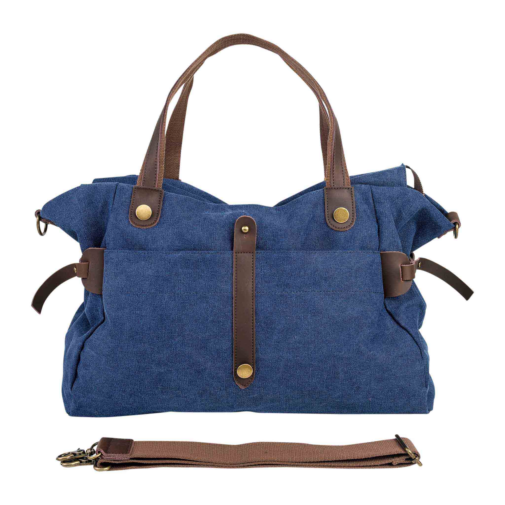 ZEDE PARIS - Wholesale Weekender Bag - Women's - SAINT-LAZARE - Weekend travel sports bag in canvas and leather66