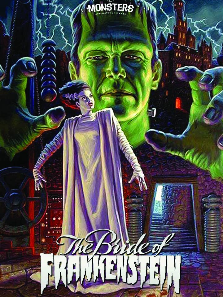 Monster Couple Movie Poster - Art Print for wholesale by Black Market Art