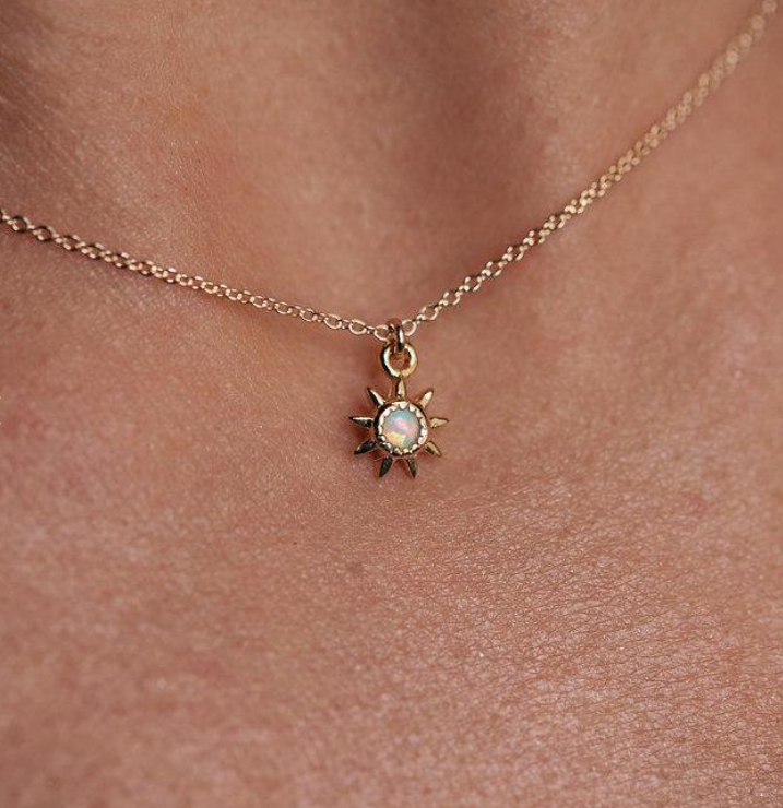 La Kaiser - Wholesale Pendant/Charm Necklace - Opal Starburst Pendant2