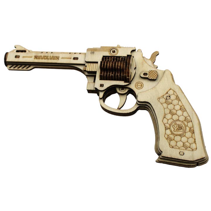 CALIBER GOURMET / CAMPCO – wholesale Puzzle – Adult – Revolver Wood Puzzle Gun