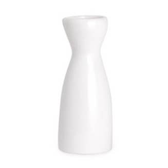 Sake Bottle White Glazed 5 fl oz 5"H (12/96) for wholesale by Urban Tokyo