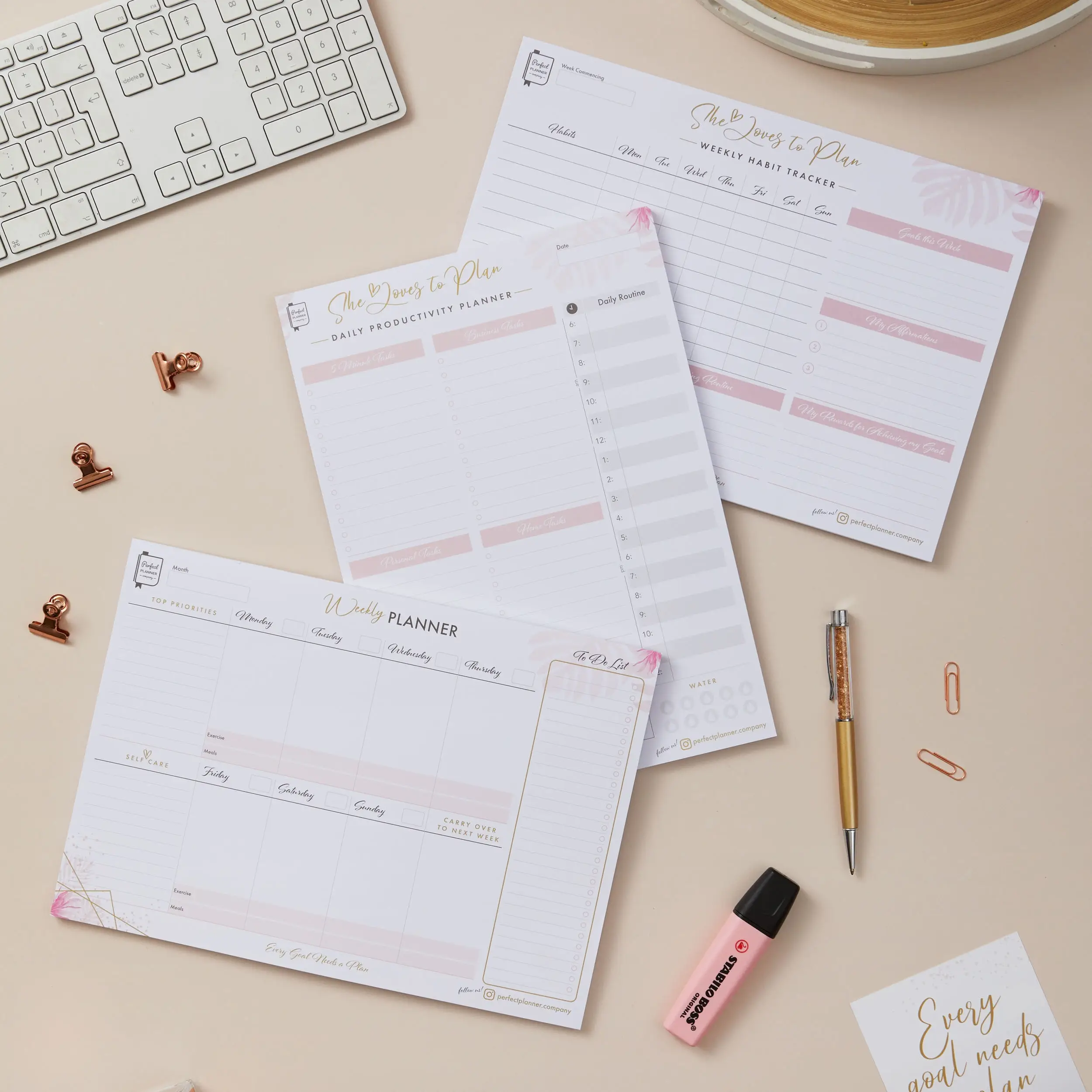 Perfect Planner Company – wholesale Planner – Weekly Planner Desk Pad2