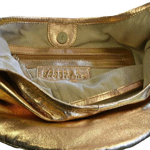 Makers & Providers - Wholesale Shoulder bag – women's - Saddle bag - metallic gold4