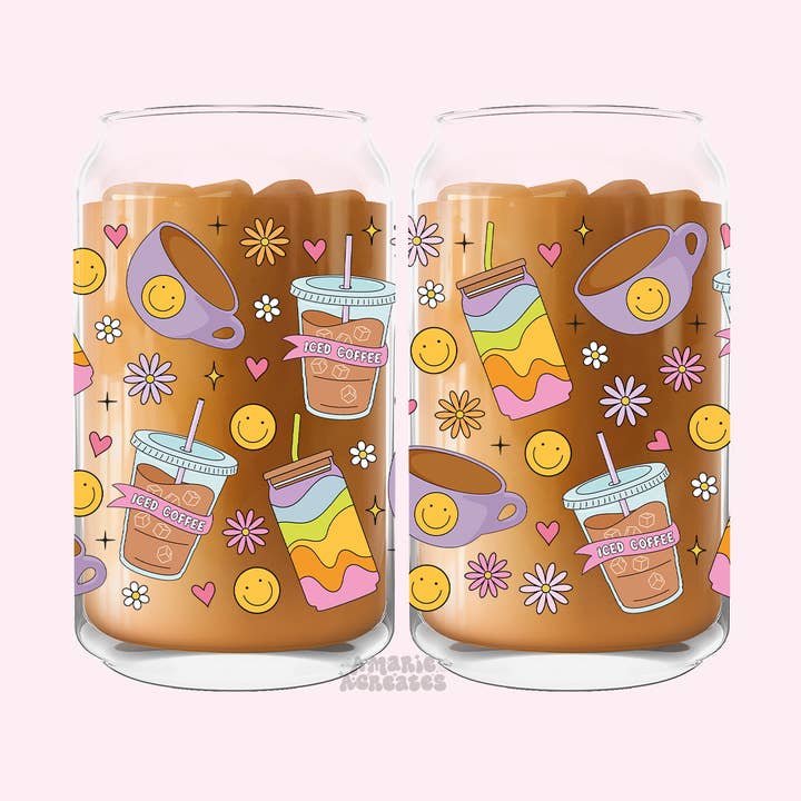 Glaskop med iskaffe for engroshandel hos amarieacreates