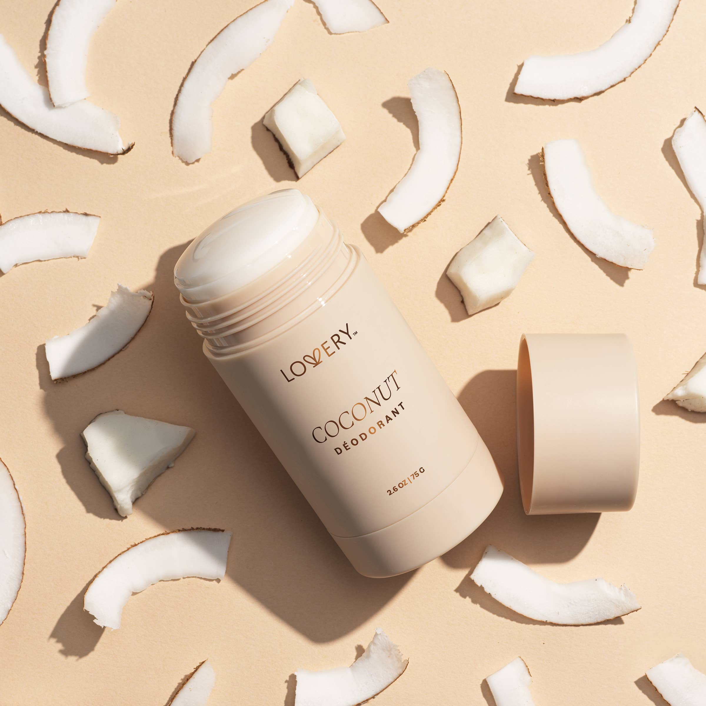 Lovery - Wholesale Deodorant - Women's - Vanilla, Coconut, Rose, Womens Unscented Aluminum Free - 4pc8