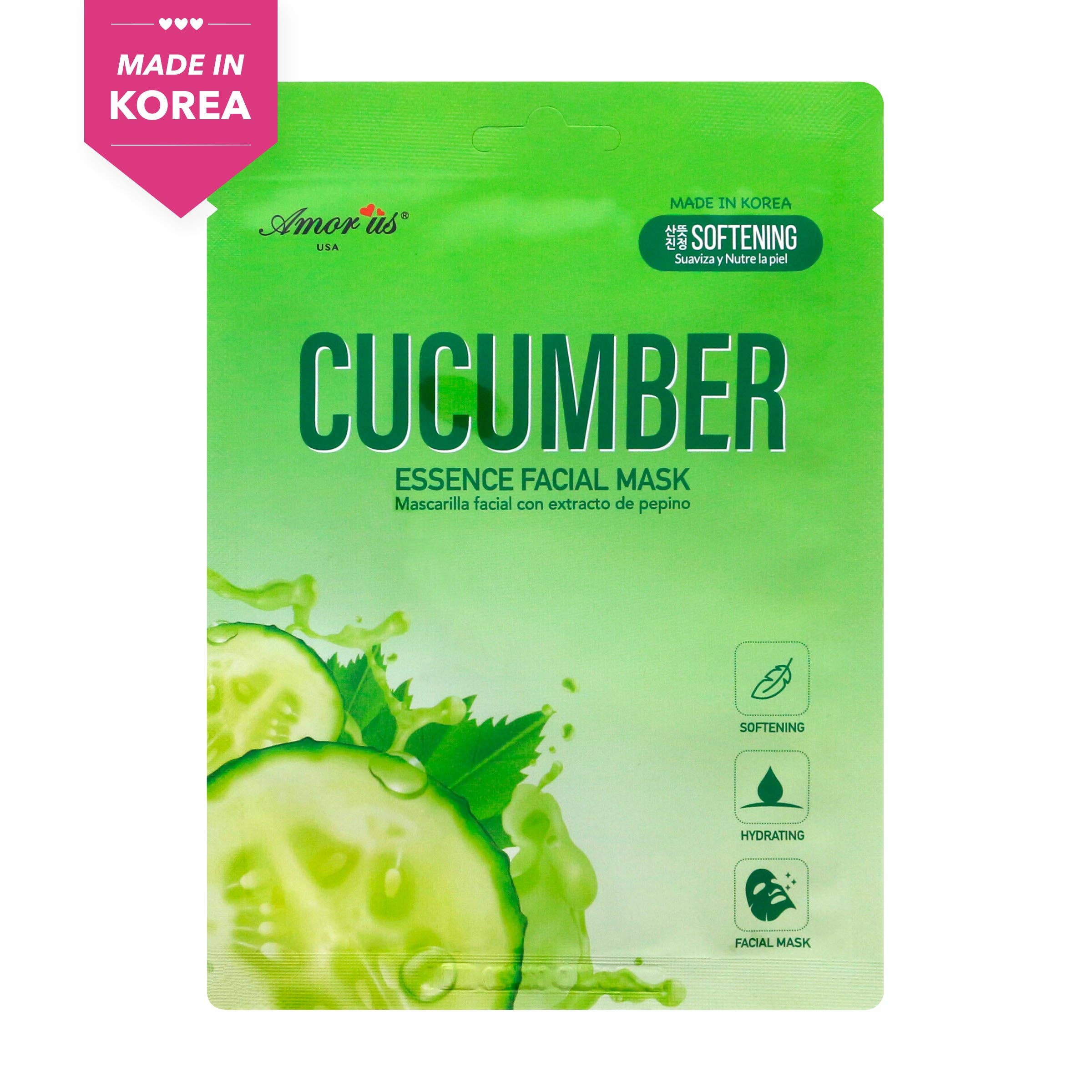 Amorus USA - Wholesale Skincare Face Mask - Face Sheet Mask | Cucumber1