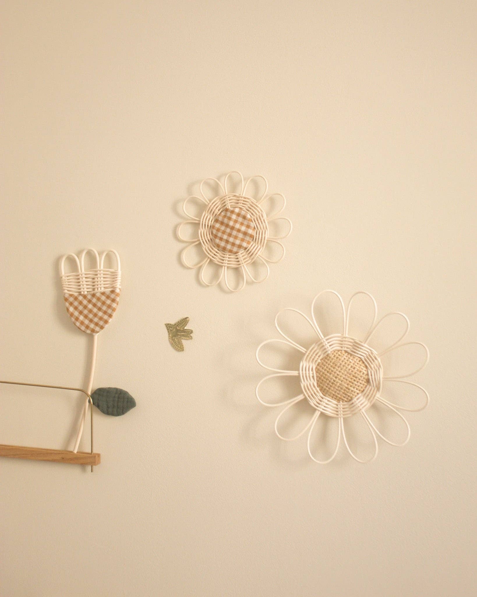 ateliersolelh - Vendita all'ingrosso Decorazione da parete 3D - Margherita in rattan e paglia di Vienna3