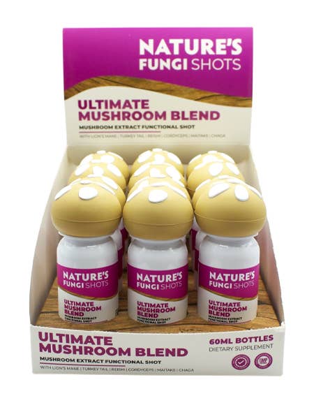 Nature's Fungi Functional Mushroom Shots Ultimate Blend 12ct for wholesale by Nature's Fungi