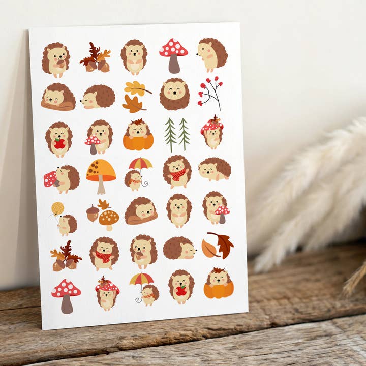 Sticker Varia - Wholesale Sticker - Kids & Baby - Sticker Sheet Hedgehogs