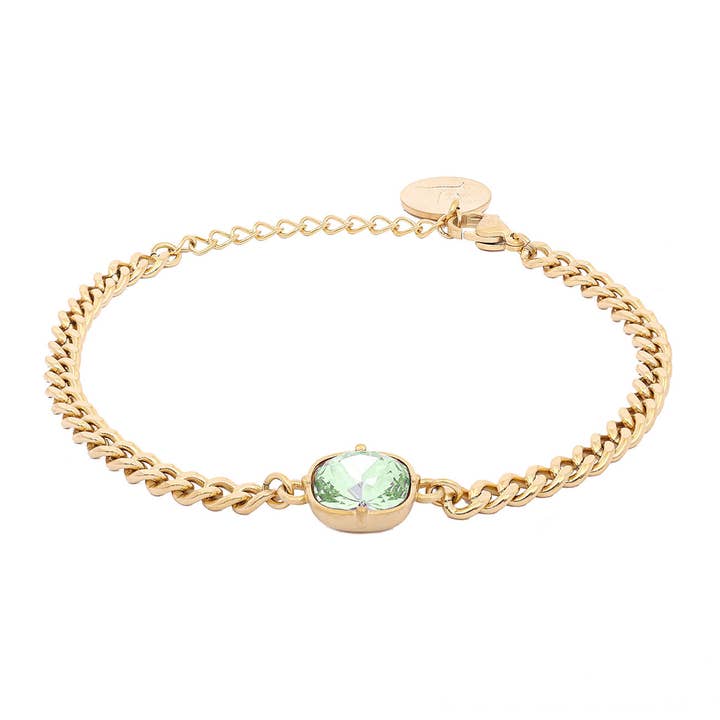 Bracelet Carla Swarovski - Péridot - paquet de 4 pour la vente par Camilla Øhrling Jewelry
