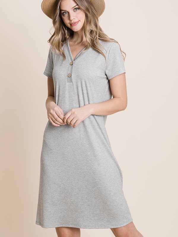 Robe à faux boutons DA1286S pour la vente par BOMBOM