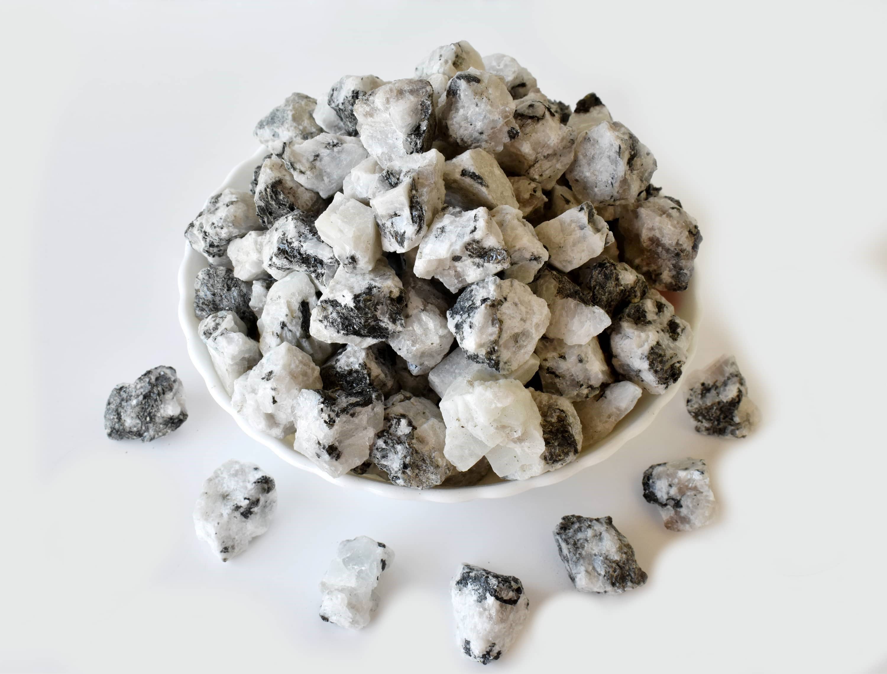 Soothing Crystals - Vente Pierre et cristal de spiritualité - 100g Pierres Brutes | Pierre de Lune Arc-en-Ciel | Cristaux Bruts de Guérison1